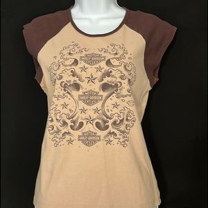 Vintage Harley Davidson Short Sleeve Top